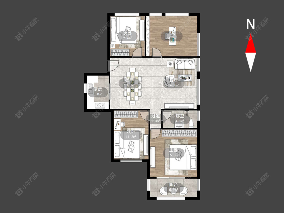 常州怡美花园在售二手房源户型图_小牛看房