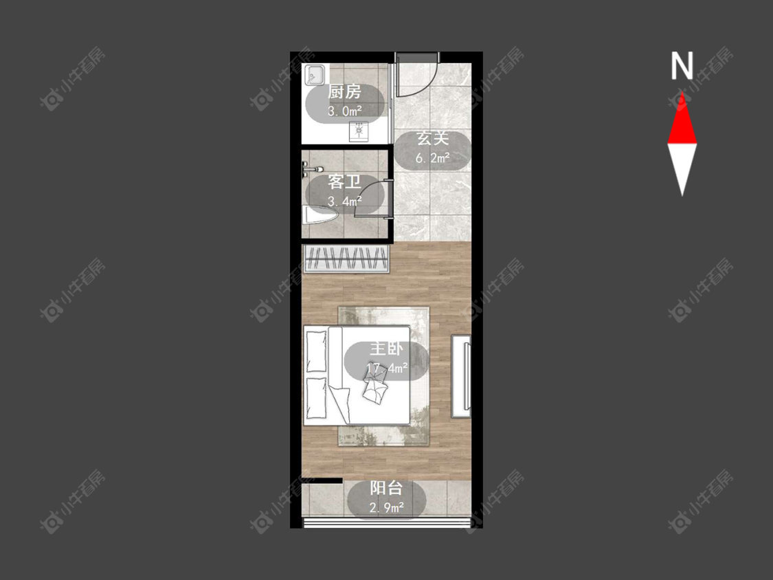 裕坤美城公馆房源户型图 常州裕坤美城公馆在售二手房源户型图_小牛看房