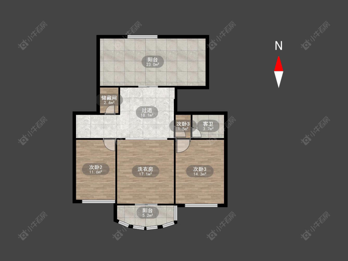 常州怀德名园在售二手房源户型图_小牛看房