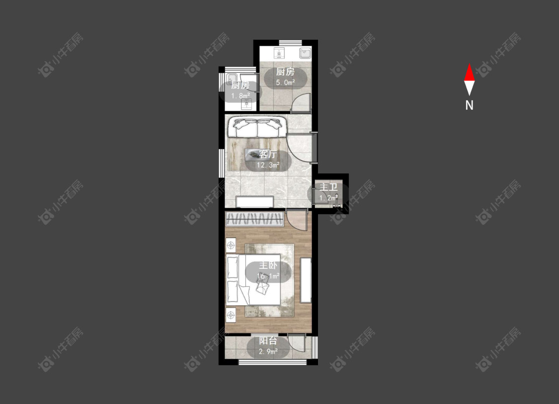 常州新丰街西楼在售二手房房源户型图_小牛看房