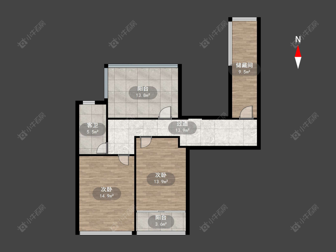 常州金桂园在售二手房源户型图_小牛看房