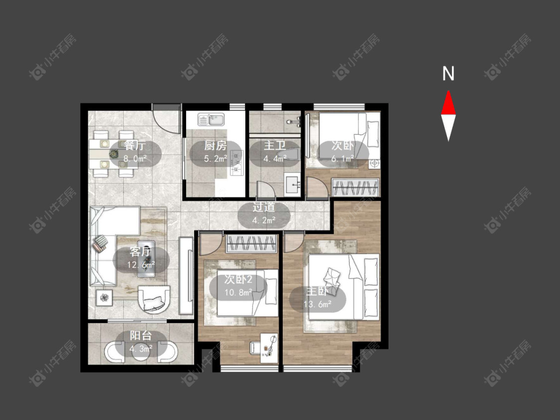 常州九龙仓时代上院在售二手房源户型图_小牛看房