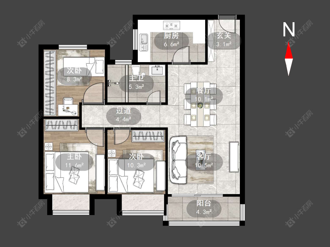 常州衡麓世家在售二手房源户型图_小牛看房