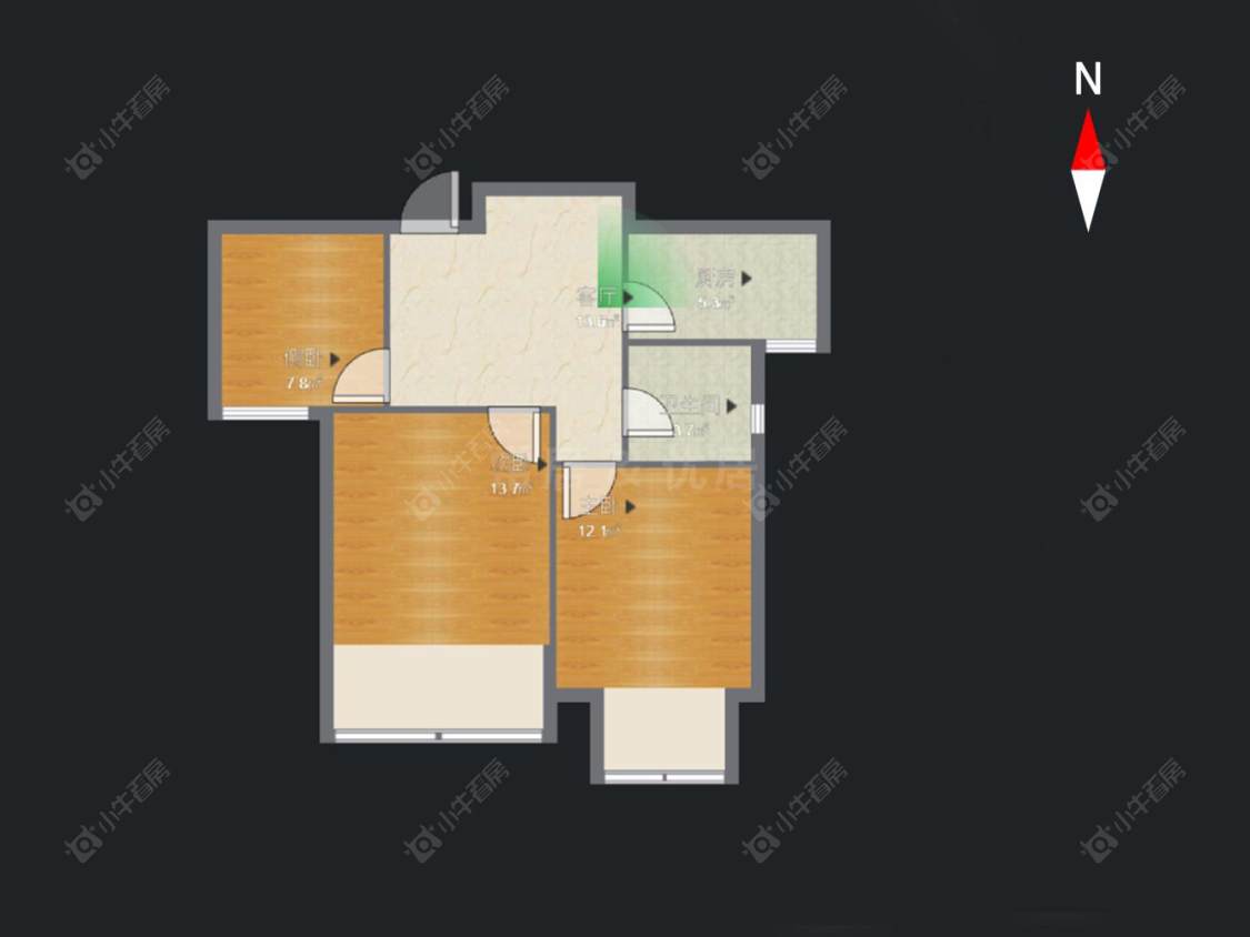 常州新城御景湾在售二手房源户型图_小牛看房