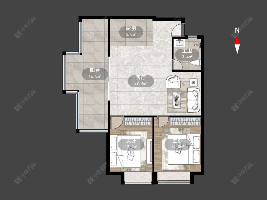 常州曹山未来城在售二手房源户型图_小牛看房