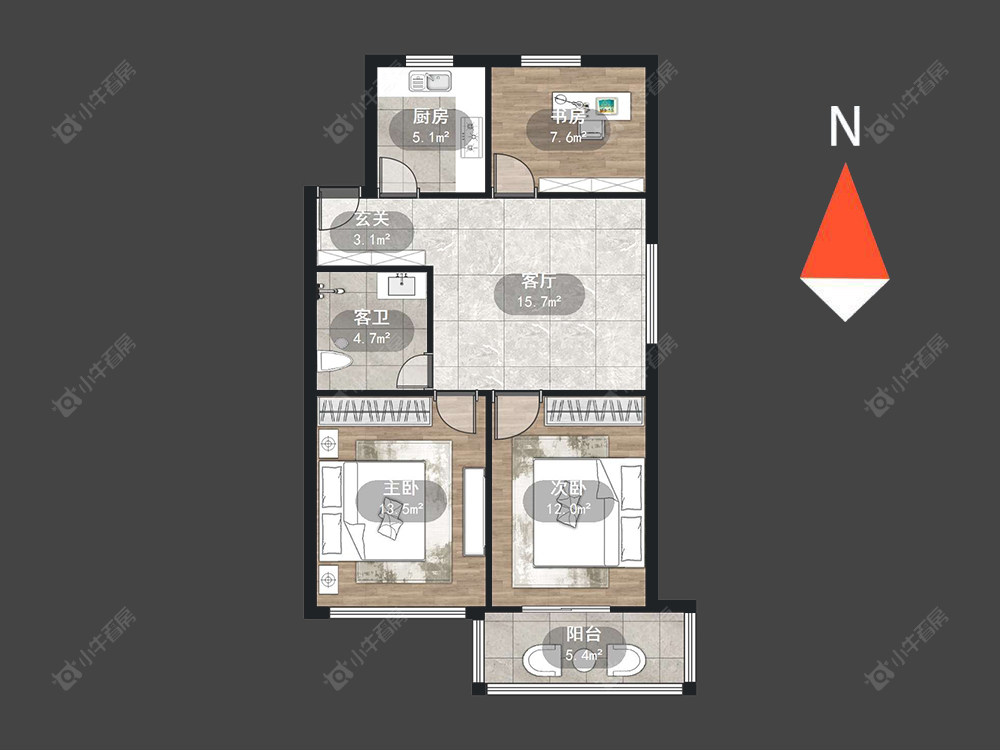 花园新村(钟楼)房源户型图 常州花园新村(钟楼)在售二手房源户型图_小牛看房