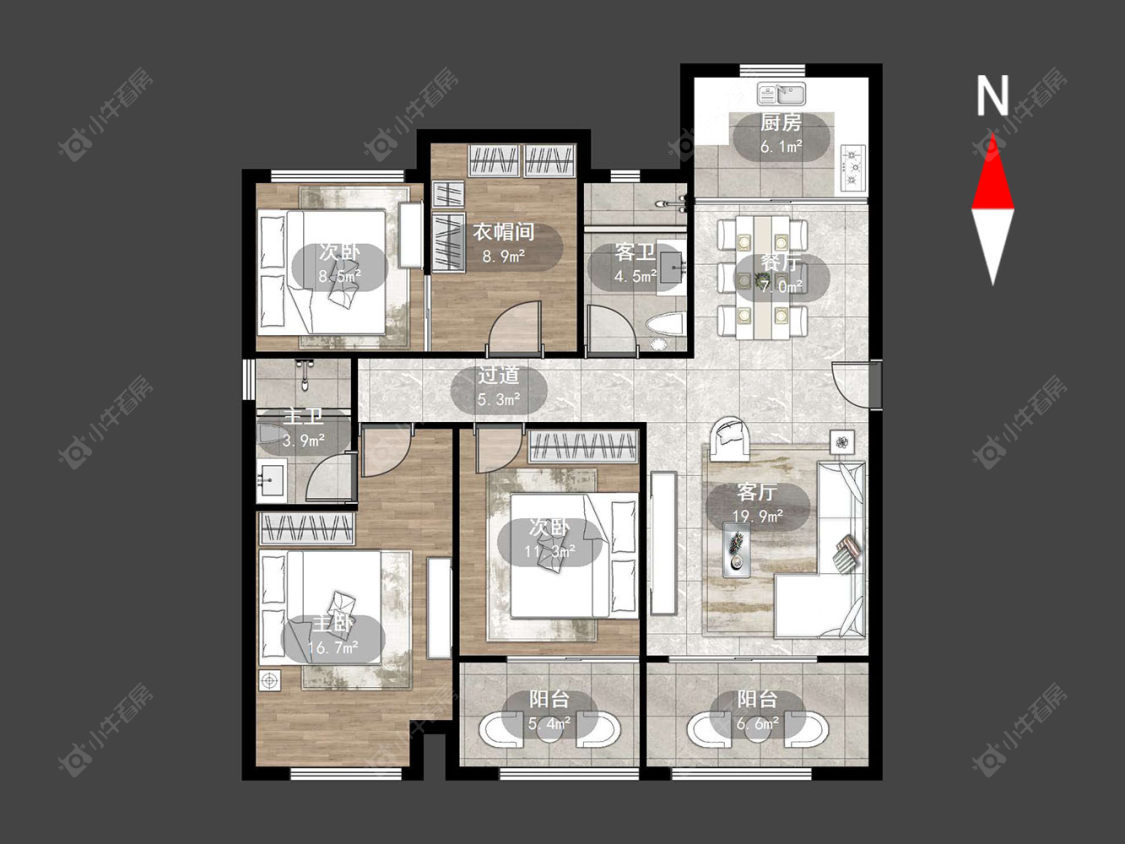 常州新城郡未来在售二手房源户型图_小牛看房