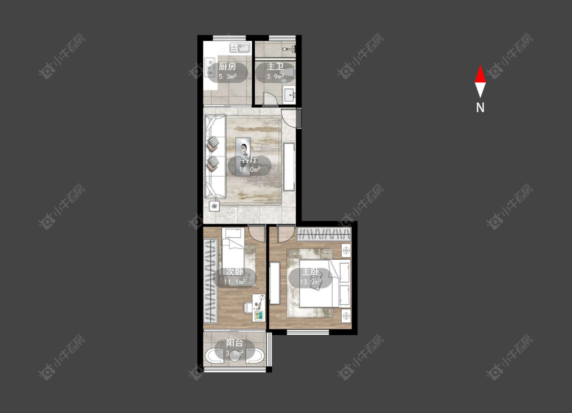 常州浦南新村在售二手房房源户型图_小牛看房