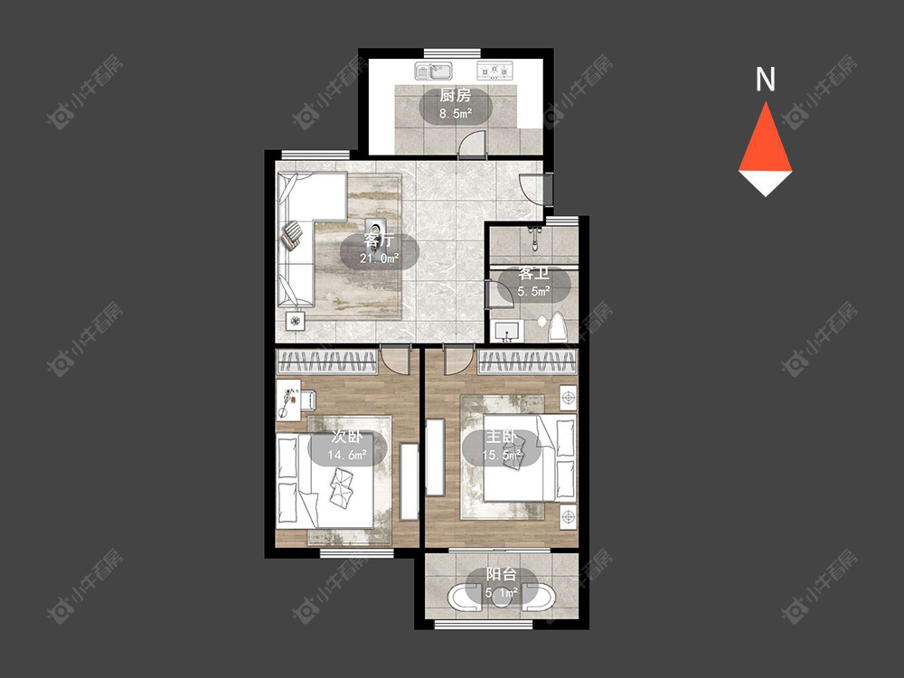 新城花苑东区房源户型图 常州新城花苑东区在售二手房源户型图_小牛看房
