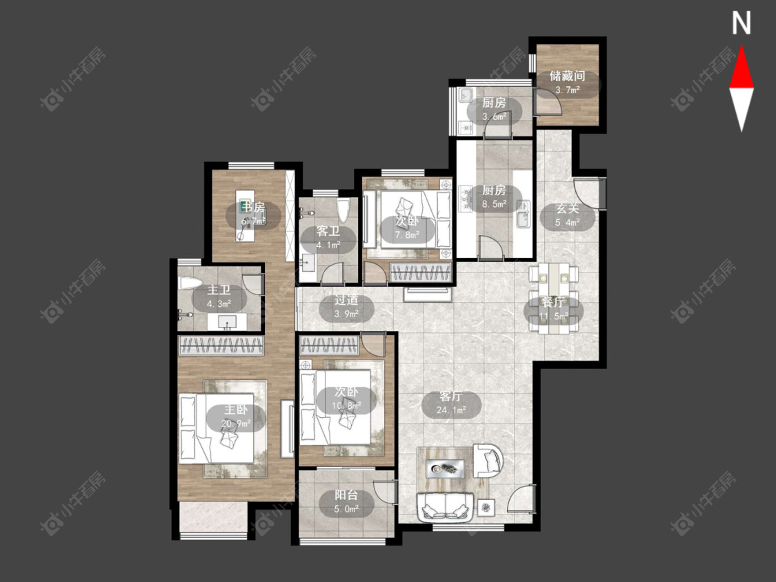 常州嘉宏盛世在售二手房源户型图_小牛看房