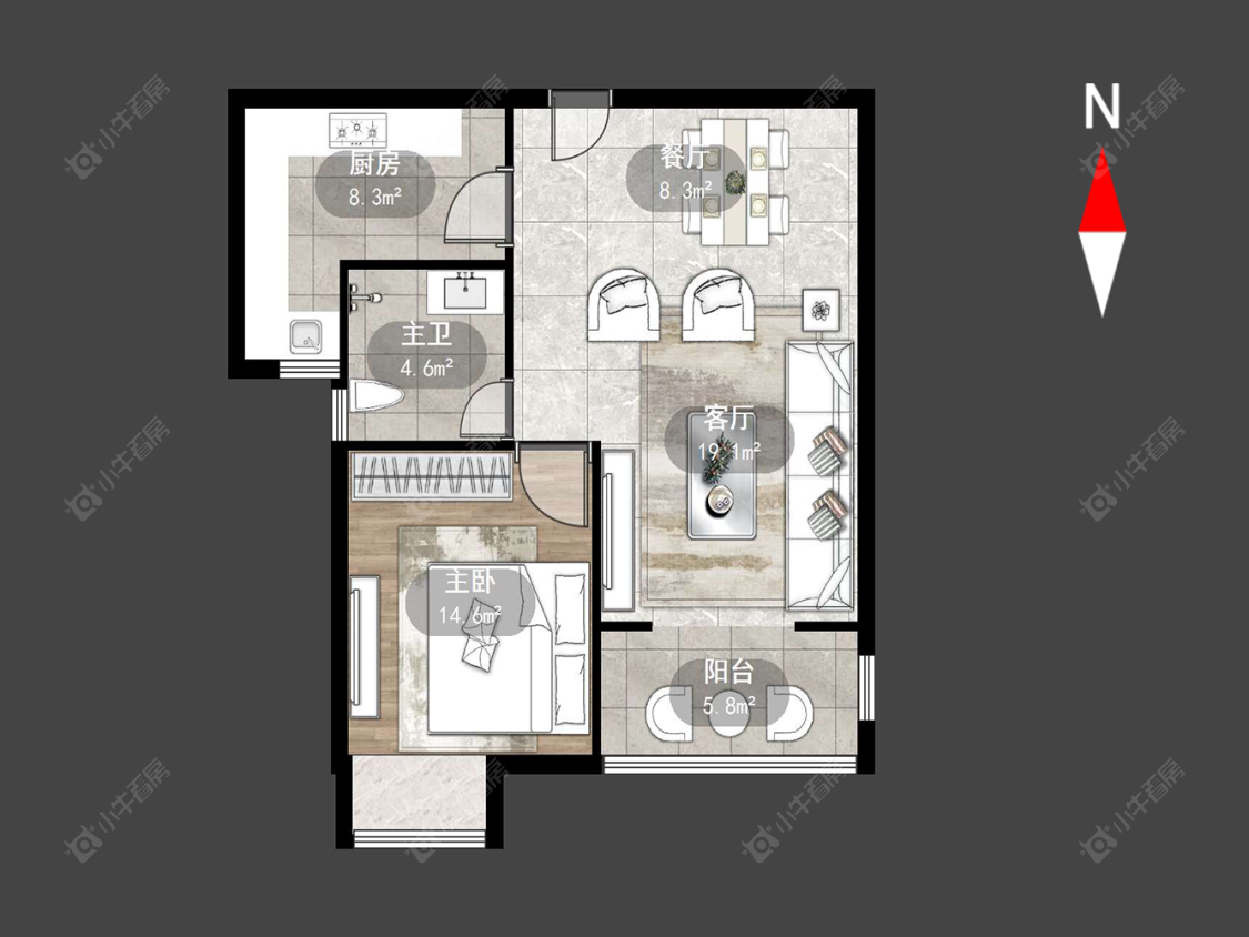 常州飞龙新苑在售二手房源户型图_小牛看房