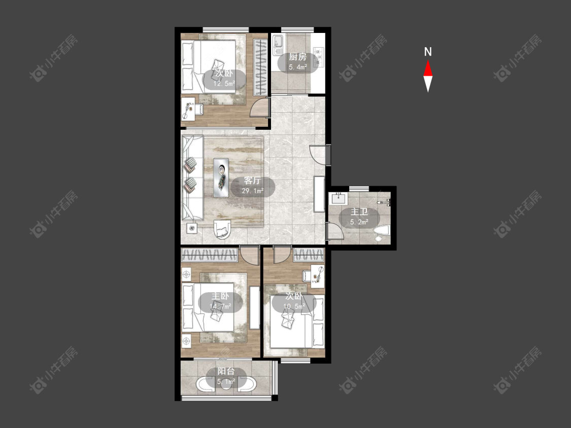 常州怡沁园在售二手房源户型图_小牛看房