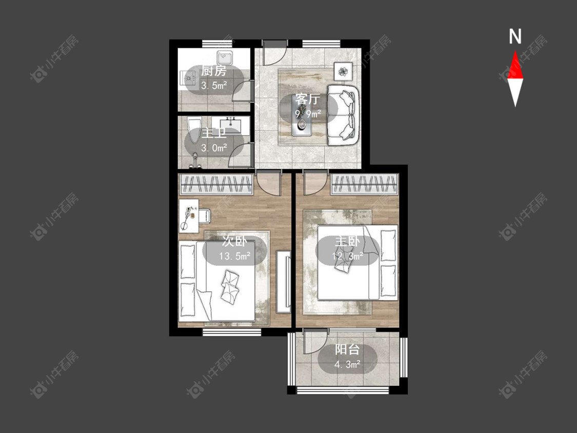 常州清潭新村在售二手房源户型图_小牛看房