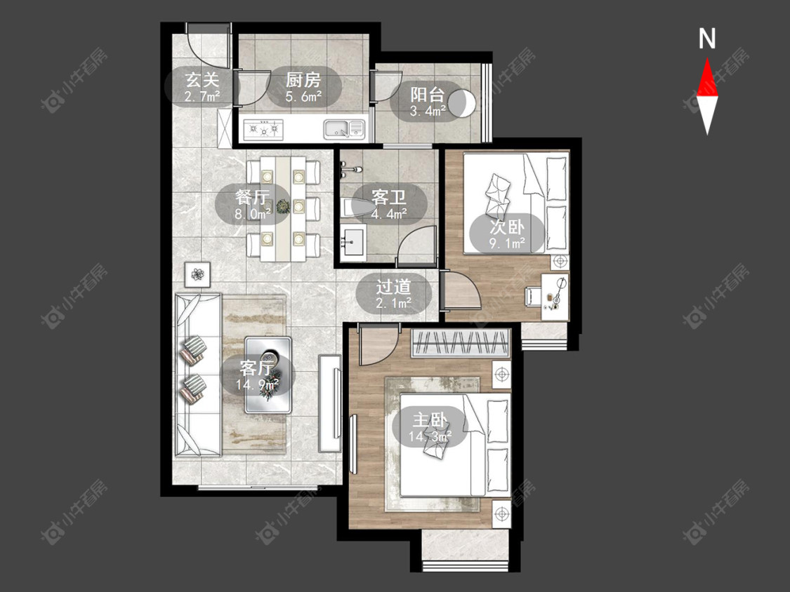 蓝山湖房源户型图 常州蓝山湖在售二手房源户型图_小牛看房