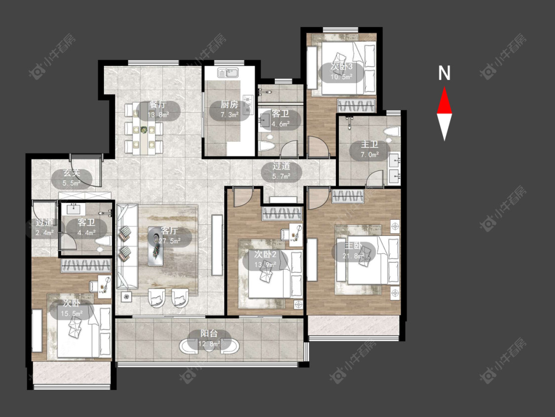 常州雅居乐熙悦府在售二手房源户型图_小牛看房