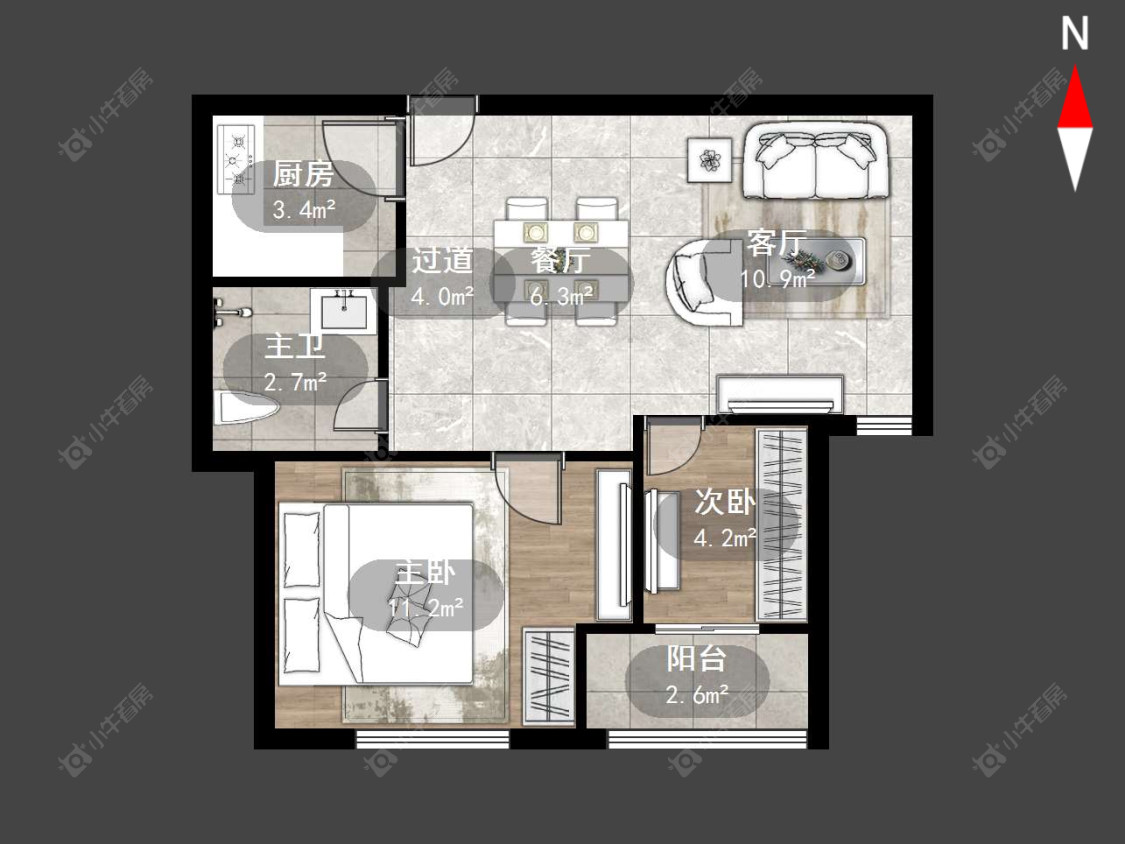 九洲新世界花苑房源户型图 常州九洲新世界花苑在售二手房源户型图_小牛看房
