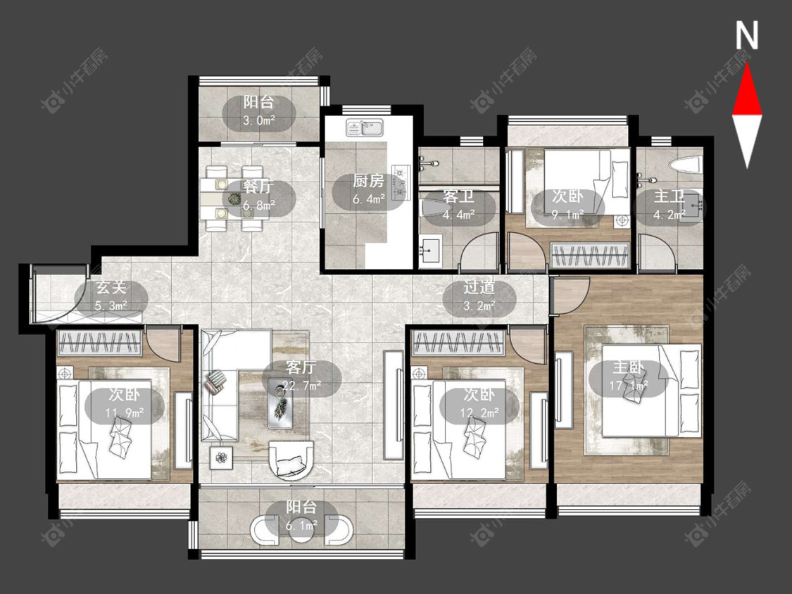 碧桂园新月时光房源户型图 常州碧桂园新月时光在售二手房源户型图_小牛看房
