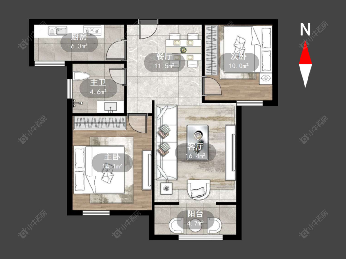常州顺园九村在售二手房源户型图_小牛看房
