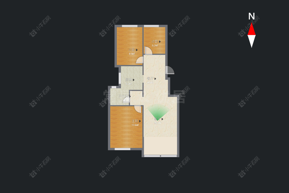 常州新城春天里在售二手房源户型图_小牛看房