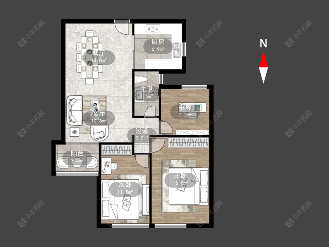 常州绿都万和城七区在售二手房源户型图_小牛看房