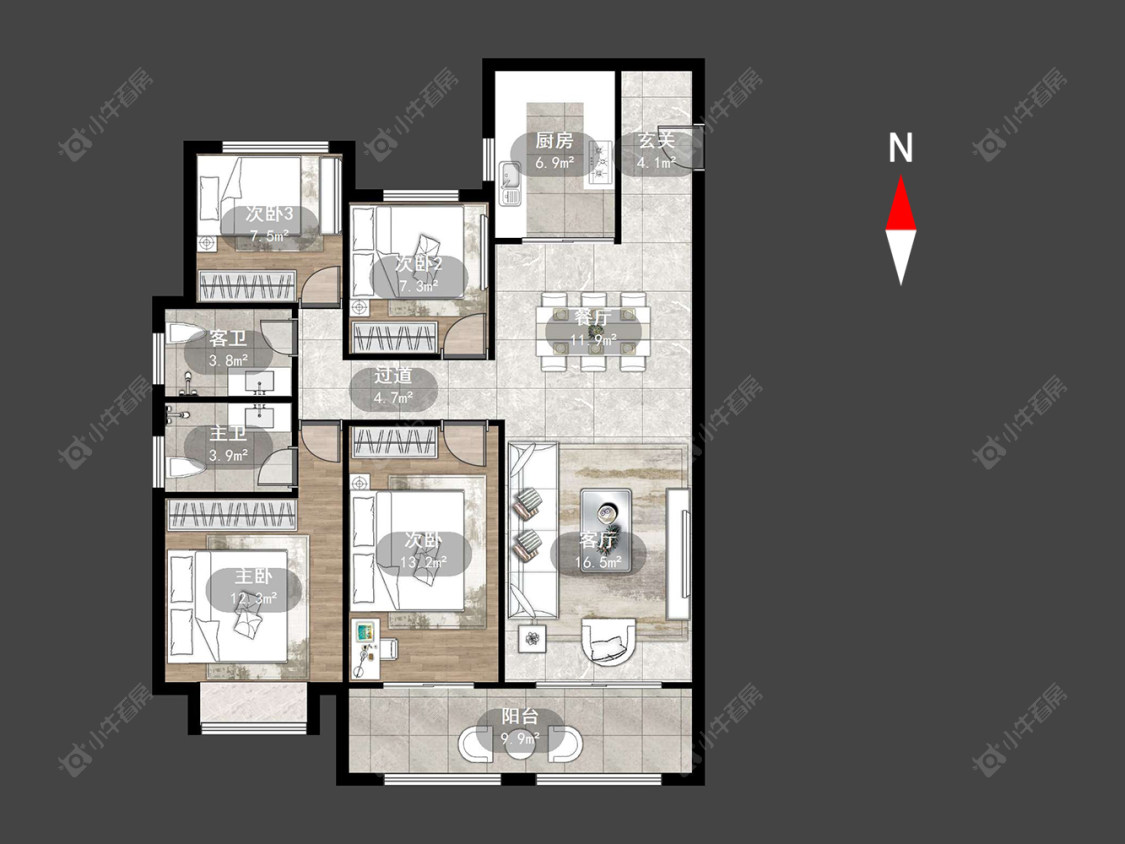 常州绿都万和城九区在售二手房源户型图_小牛看房