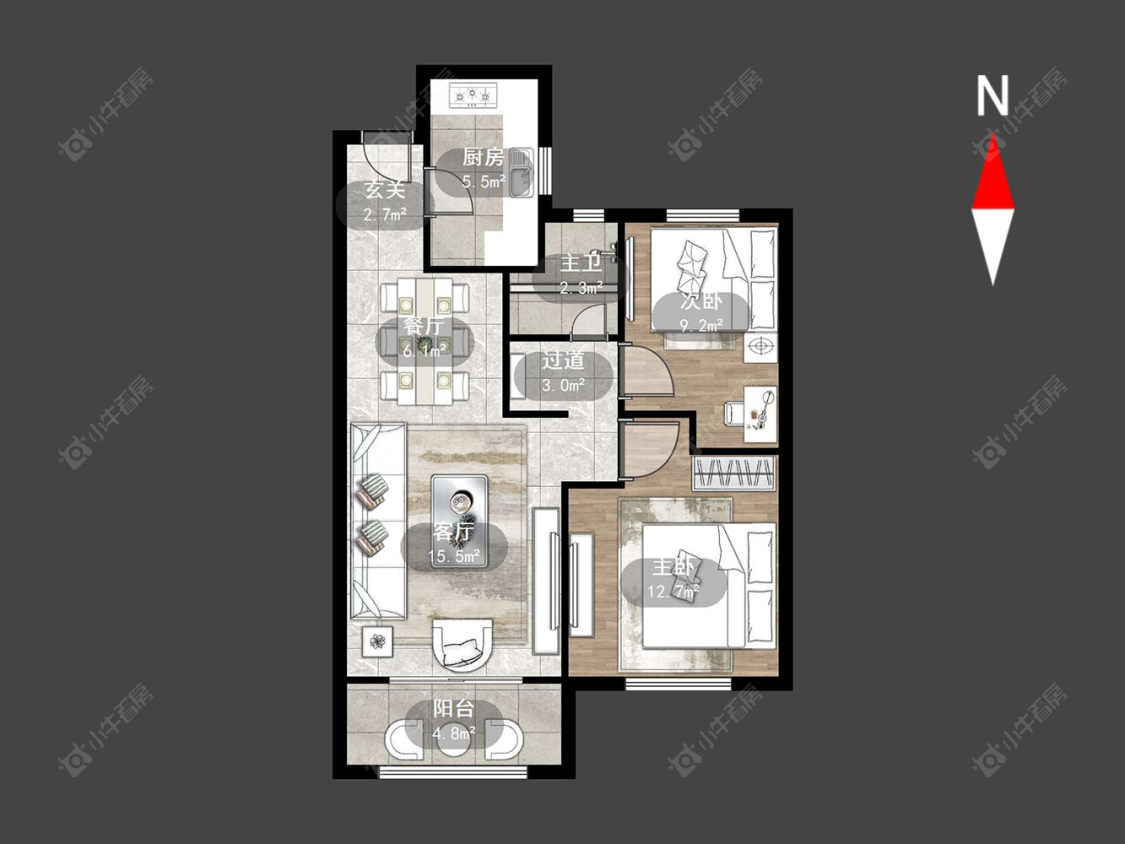 常州瑞祯家园在售二手房源户型图_小牛看房