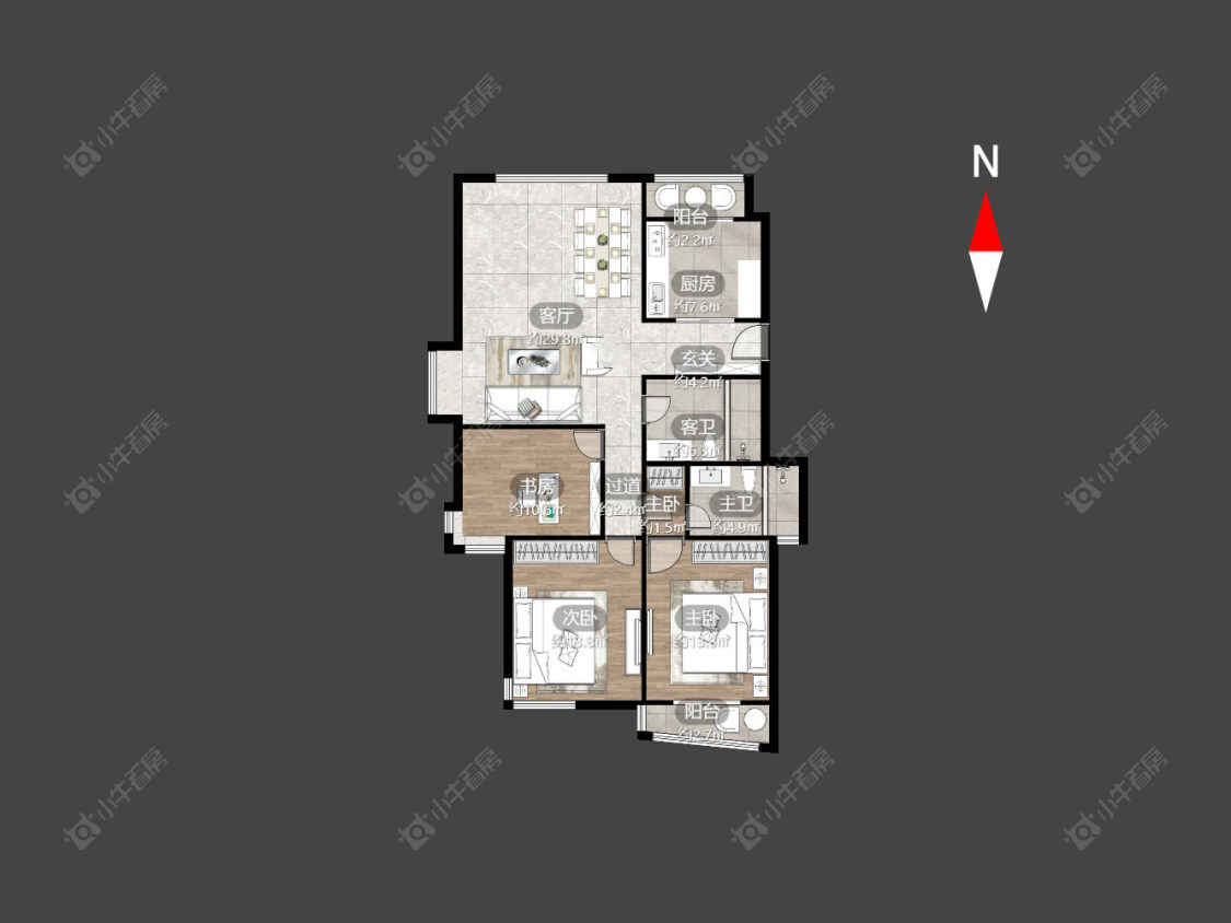 常州金色新城东区在售二手房源户型图_小牛看房