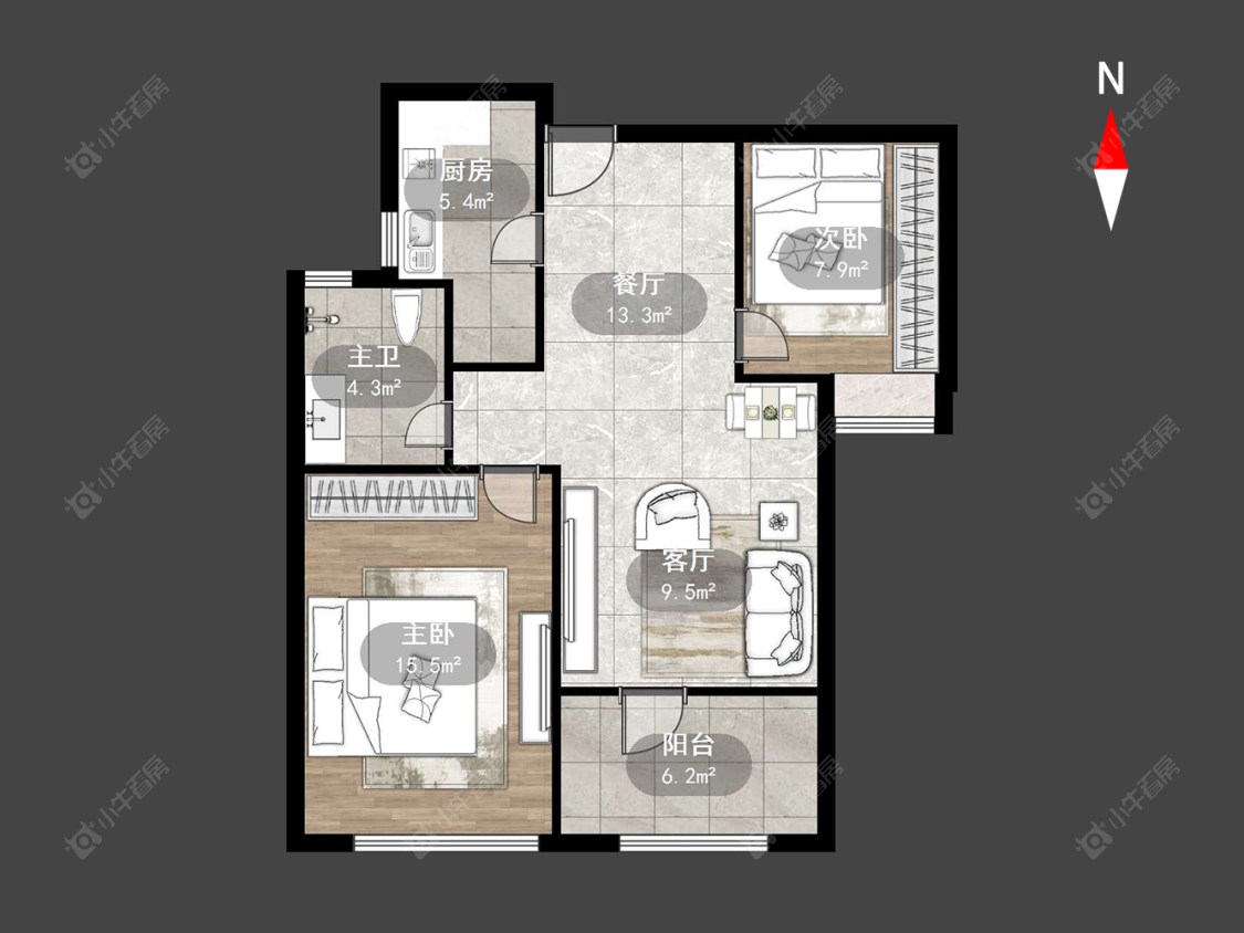 常州弘阳上城在售二手房源户型图_小牛看房