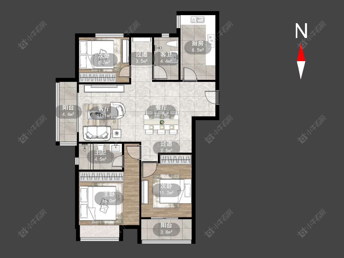 中海凤凰熙岸房源户型图 常州中海凤凰熙岸在售二手房源户型图_小牛看房