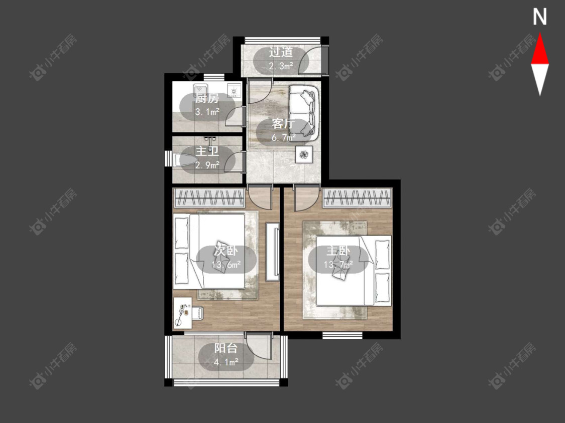 常州椿桂坊在售二手房源户型图_小牛看房