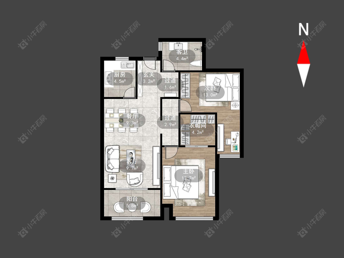 阳光龙庭房源户型图 常州阳光龙庭在售二手房源户型图_小牛看房