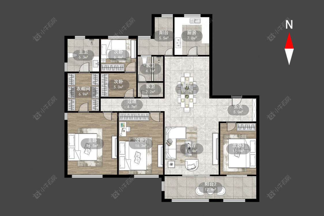 常州聚湖雅苑在售二手房源户型图_小牛看房