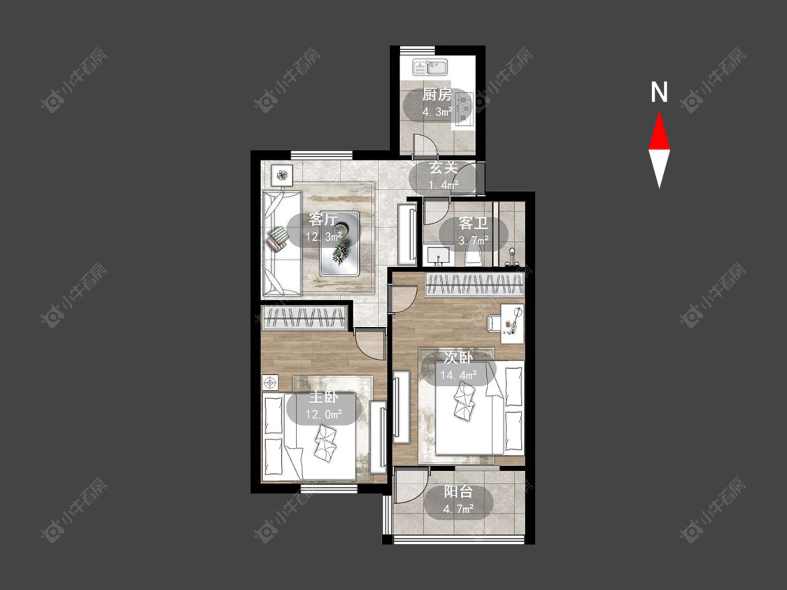 翠竹新村东北区房源户型图 常州翠竹新村东北区在售二手房源户型图_小牛看房