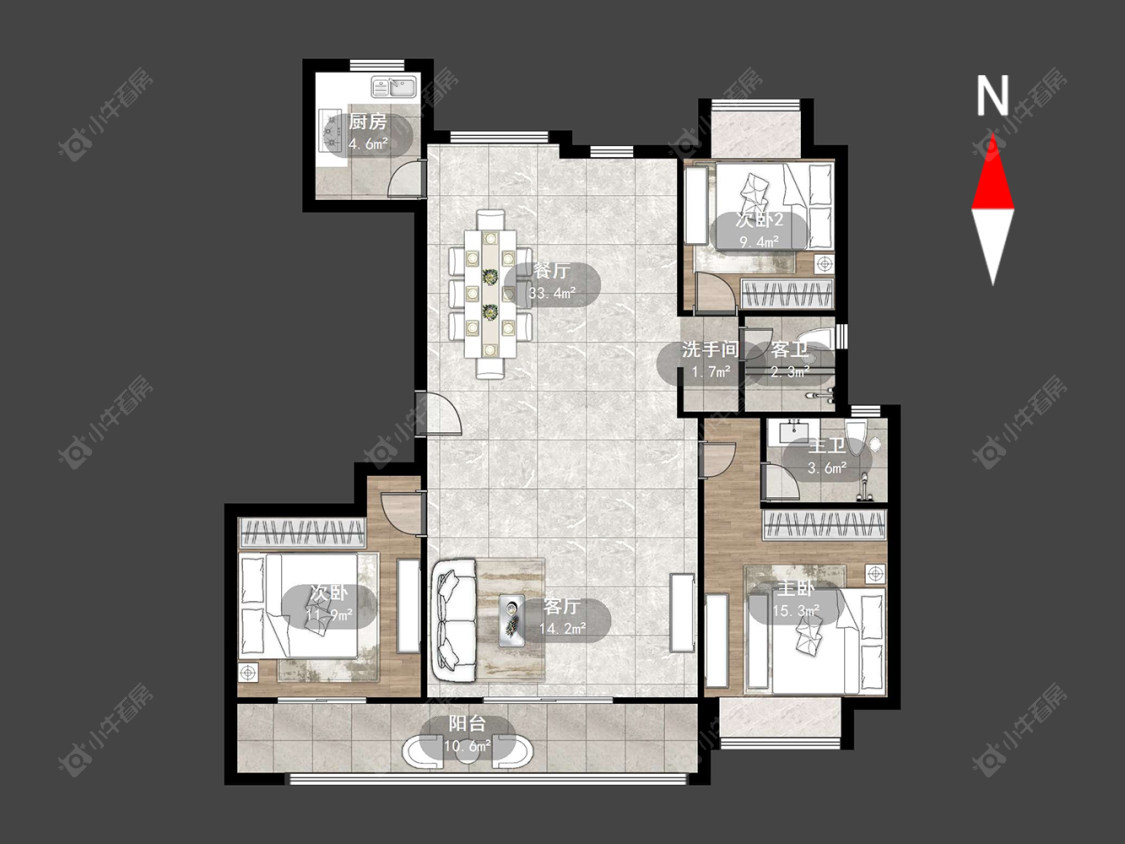 常州碧桂园金科光明府在售二手房源户型图_小牛看房