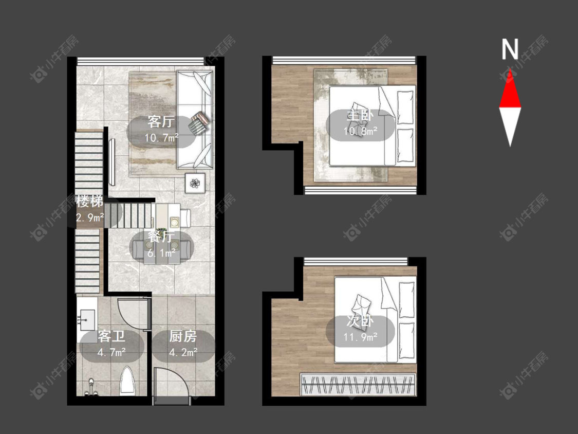 常州天安数码城公寓在售二手房源户型图_小牛看房