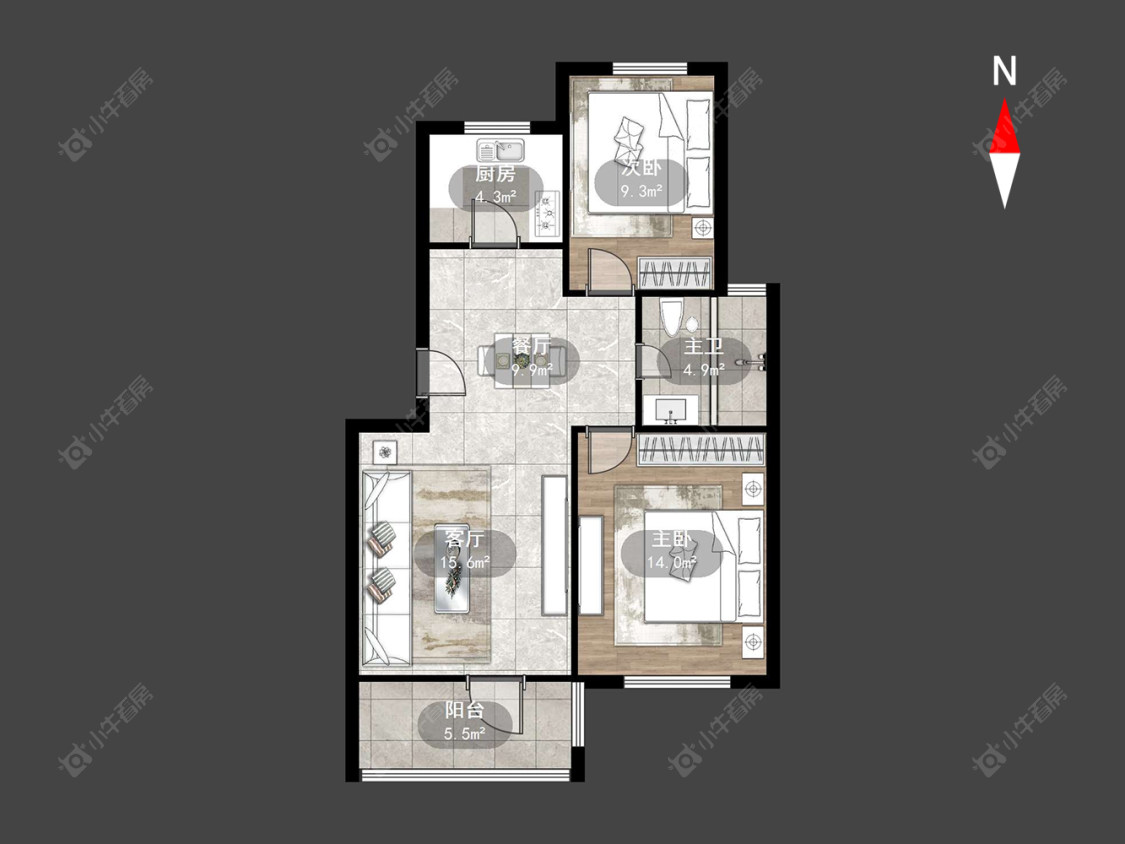 常州荆川里续建在售二手房房源户型图_小牛看房