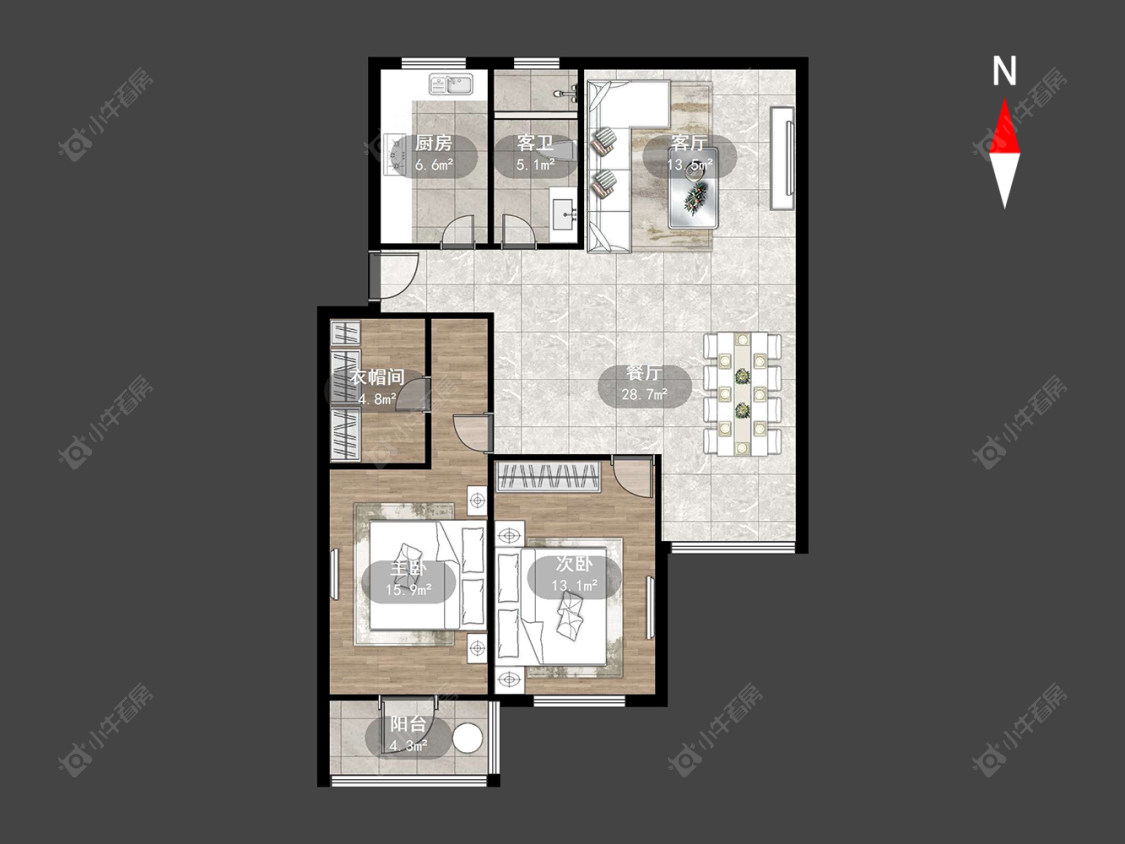 常州颐和家园在售二手房源户型图_小牛看房