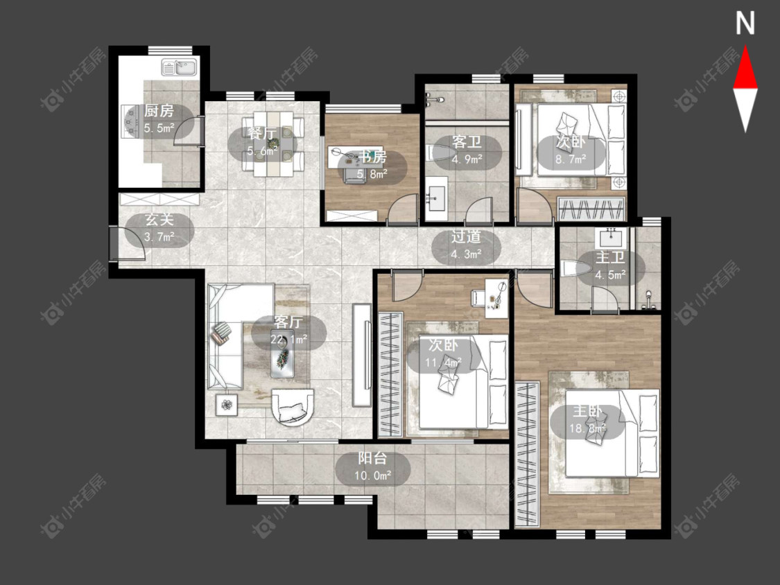 常州凯悦中心在售二手房源户型图_小牛看房