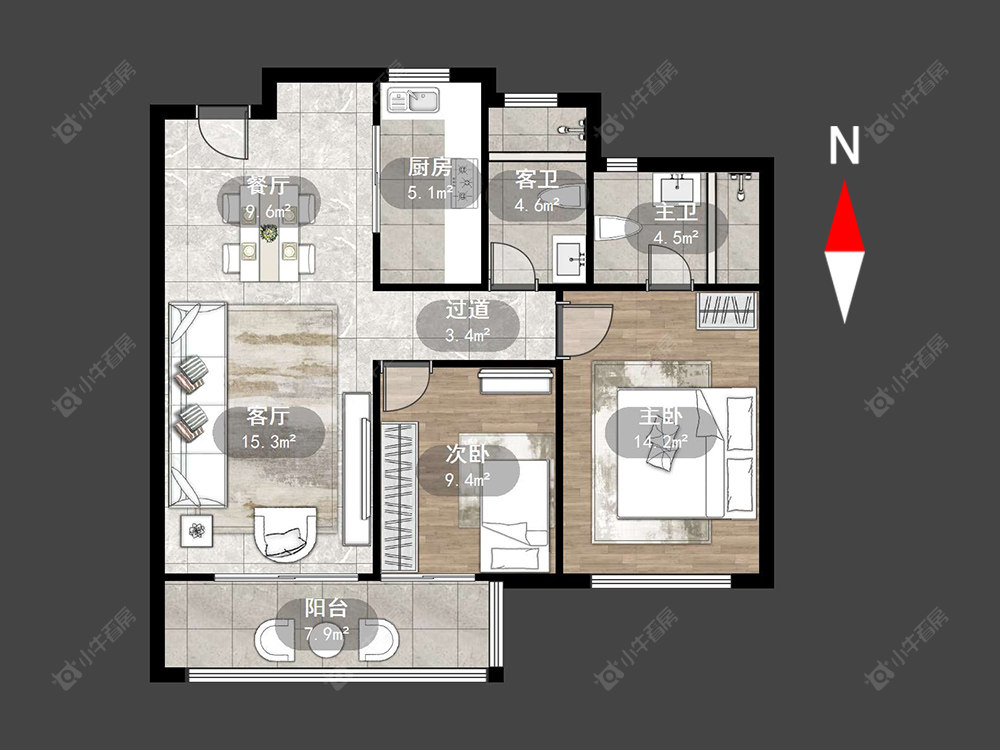常州路劲金东方玖园在售二手房源户型图_小牛看房