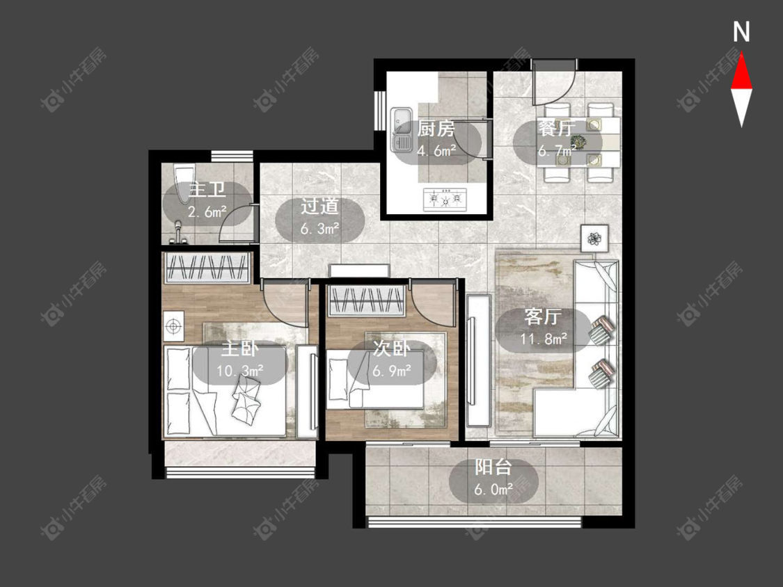 常州津德嘉苑在售二手房源户型图_小牛看房