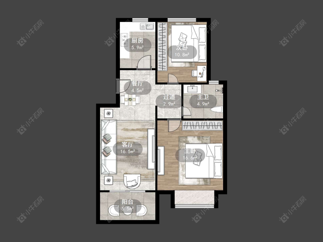 紫竹园房源户型图 丹阳紫竹园在售二手房源户型图_小牛看房