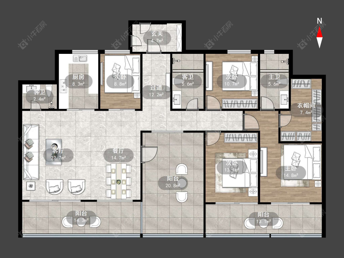 栖湖春秋房源户型图 常州栖湖春秋在售二手房源户型图_小牛看房