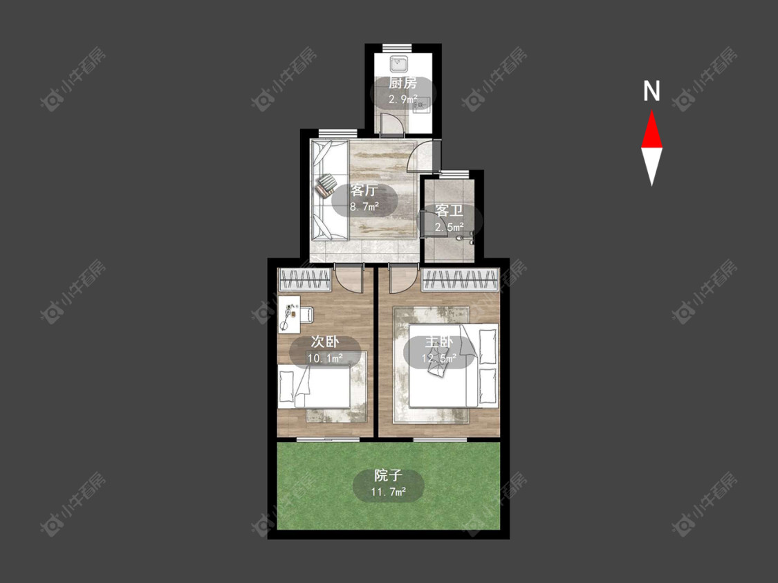 坛园房源户型图 常州坛园在售二手房源户型图_小牛看房