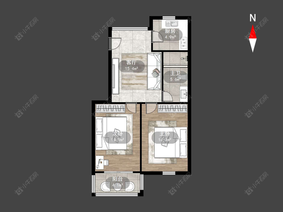 绿园爱舍北区房源户型图 常州绿园爱舍北区在售二手房源户型图_小牛看房