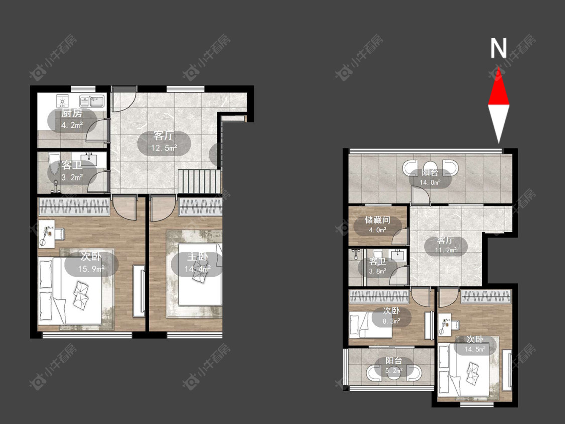 常州白云新村在售二手房源户型图_小牛看房