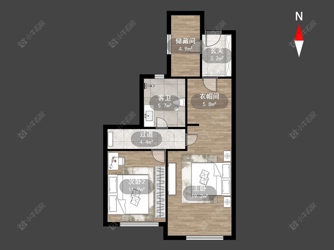 常州横麓雅居在售二手房源户型图_小牛看房