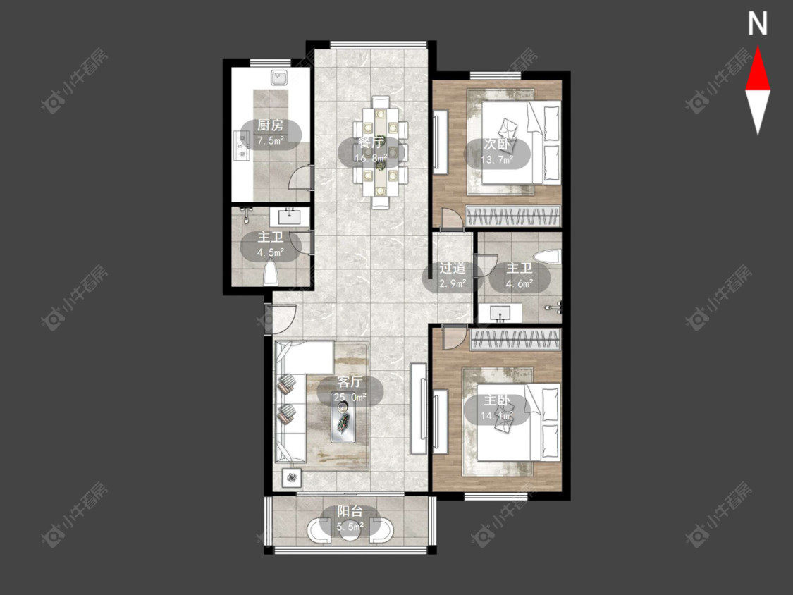 常州怀德苑在售二手房源户型图_小牛看房