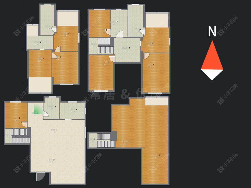 常州九洲豪廷苑在售二手房源户型图_小牛看房