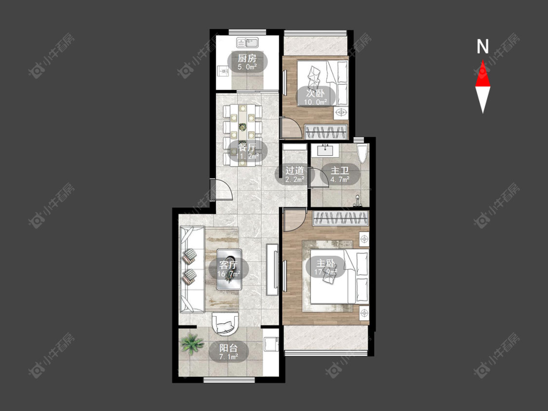 常州顺园二村在售二手房源户型图_小牛看房