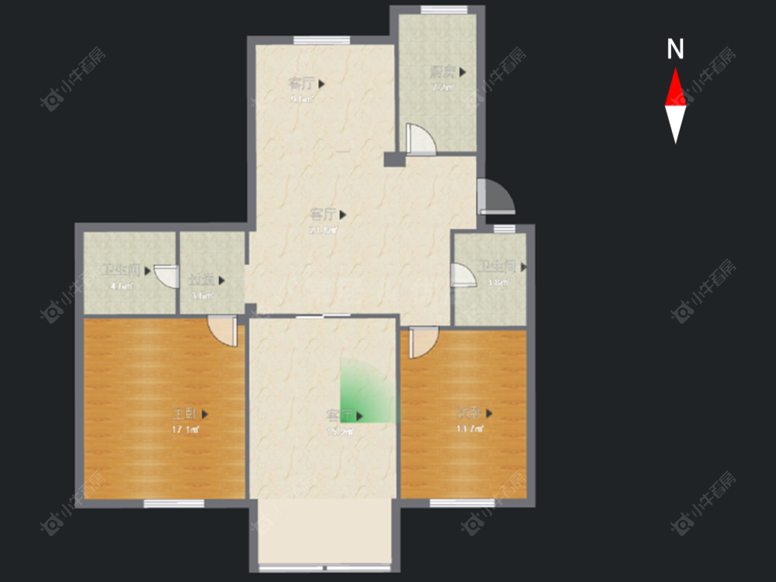 常州花之园在售二手房源户型图_小牛看房